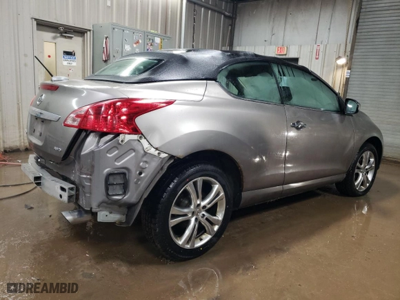2011 Nissan Murano CrossCabriolet with VIN JN8AZ1FYXBW000749, listed as a Copart auction lot 43936195 with 151,393 mi miles and Salvage Title. Bid and sale history available at carsss.com. Image 3.