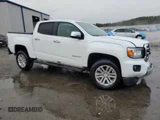 2018 GMC Canyon 2WD SLT with VIN 1GTG5DEN2J1110829, listed as a Copart auction lot 80414214 with 74,702 mi miles and Salvage Title. Bid and sale history available at carsss.com. Image 4.