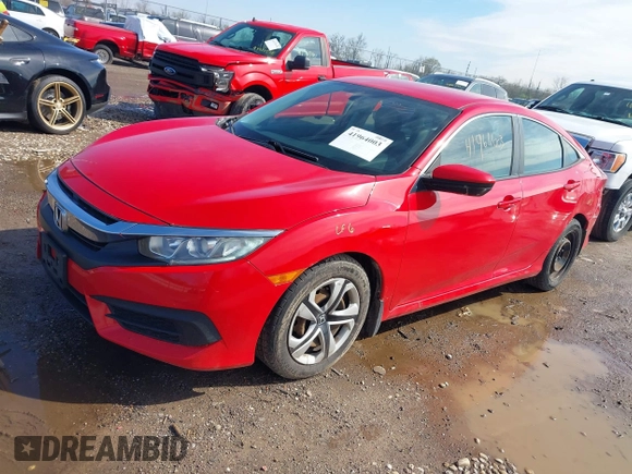 2016 Honda Civic Sedan LX with VIN 2HGFC2F52GH532423, listed as a IAAI auction lot 41964003 with 149,807 mi miles. Bid and sale history available at carsss.com. Image 2.