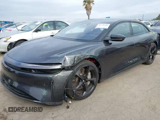 2024 Lucid Air Touring with VIN 50EA1TEA9RA005804, listed as a IAAI auction lot 41758631 with 13,218 mi miles. Bid and sale history available at carsss.com. Image 2.