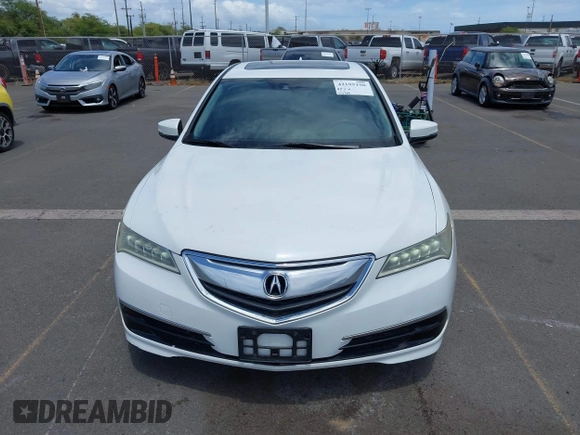 2015 Acura TLX V6 Tech with VIN 19UUB2F56FA015522, listed as a IAAI auction lot 42185190 with 116,965 mi miles. Bid and sale history available at carsss.com. Image 12.