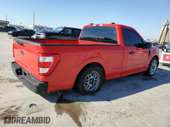 2023 Ford F-150 XL with VIN 1FTMF1C59PKE73620, listed as a Copart auction lot 88289545 with 10,935 mi miles and Salvage Title. Bid and sale history available at carsss.com. Image 3.