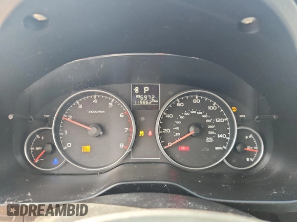 2013 Subaru Outback Premium with VIN 4S4BRBGC4D3284999, listed as a Copart auction lot 62679085 with 119,862 mi miles and Clean title. Bid and sale history available at DreamBid. Image 9.