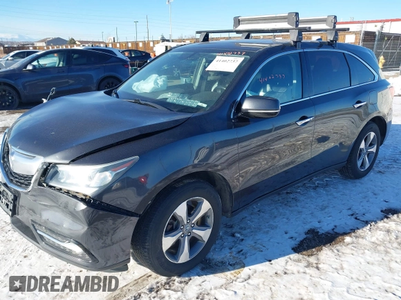 2016 Acura MDX with VIN 5FRYD4H27GB043605, listed as a IAAI auction lot 41402737 with 129,259 mi miles. Bid and sale history available at carsss.com. Image 17.