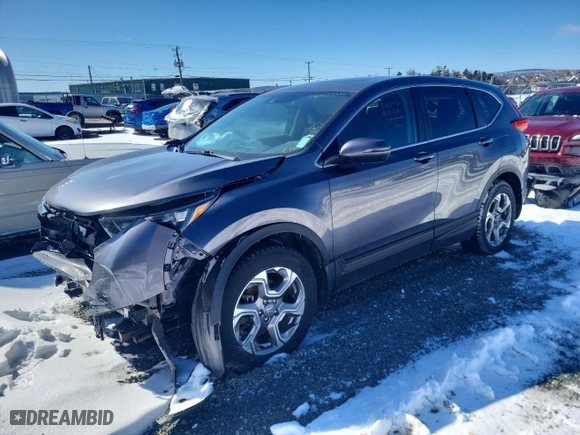 2019 Honda CR-V EX with VIN 2HKRW2H58KH114822, listed as a Copart auction lot 48309045 with 0 mi miles and Salvage Title. Bid and sale history available at carsss.com. Image 1.