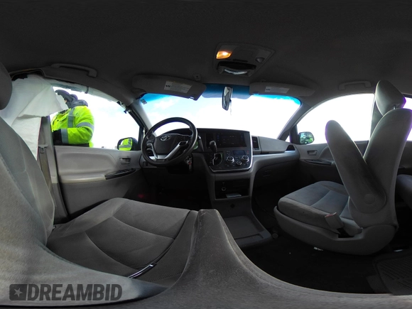 2015 Toyota Sienna L with VIN 5TDZK3DCXFS596277, listed as a IAAI auction lot 41229427 with 108,900 mi miles and . Bid and sale history available at DreamBid. Image 23.
