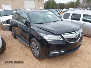 2014 Acura MDX Tech Pkg with VIN 5FRYD4H48EB044843, listed as a IAAI auction lot 41142878 with 127,894 mi miles. Bid and sale history available at carsss.com. Image 1.
