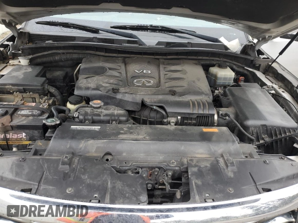 2012 Infiniti QX56 8-passenger with VIN JN8AZ2ND4C9716129, listed as a Copart auction lot 45750875 with 216,312 mi miles and Salvage Title. Bid and sale history available at carsss.com. Image 12.