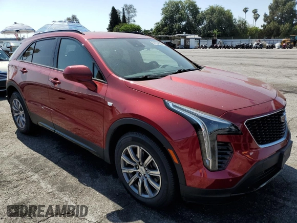 2019 Cadillac XT4 FWD Sport with VIN 1GYFZER4XKF167897, listed as a Copart auction lot 59224635 with 37,770 mi miles and Salvage title. Bid and sale history available at DreamBid. Image 4.