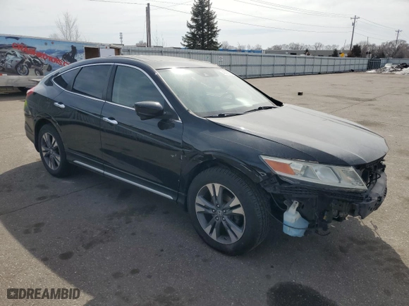 2015 Honda Crosstour EX-L with VIN 5J6TF2H5XFL001133, listed as a Copart auction lot 49235025 with 217,444 mi miles and Salvage Title. Bid and sale history available at carsss.com. Image 4.