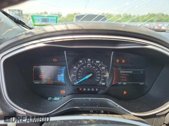 2016 Ford Fusion SE with VIN 3FA6P0HDXGR277462, listed as a Copart auction lot 63275485 with 92,627 mi miles and Salvage title. Bid and sale history available at DreamBid. Image 9.