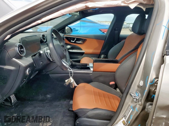 2024 Mercedes-Benz C 300 with VIN W1KAF4GB8RR164869, listed as a Copart auction lot 55631285 with 10,337 mi miles and Salvage title. Bid and sale history available at DreamBid. Image 7.