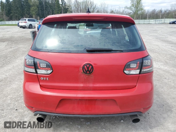 2010 Volkswagen GTI with VIN WVWGD7AJ2AW227627, listed as a Copart auction lot 54897745 with 121,994 mi miles and Non repairable. Bid and sale history available at DreamBid. Image 6.