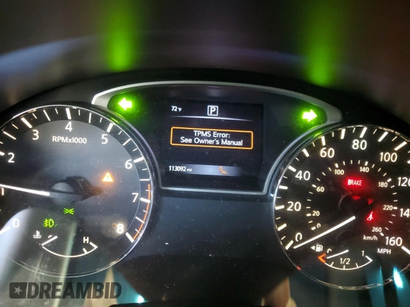 2017 Nissan Altima SV with VIN 1N4AL3AP4HC231153, listed as a Copart auction lot 72575824 with 113,092 mi miles and Salvage Title. Bid and sale history available at carsss.com. Image 8.