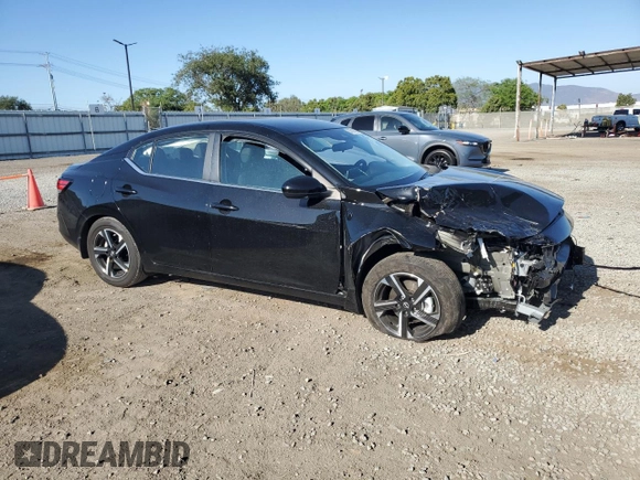 2024 Nissan Sentra SV with VIN 3N1AB8CV2RY325792, listed as a Copart auction lot 57913725 with 13,630 mi miles and Salvage title. Bid and sale history available at DreamBid. Image 4.