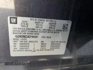 2014 Chevrolet Silverado 1500 LT with VIN 1GCRCREC3EZ180387, listed as a Copart auction lot 56360345 with 134,306 mi miles and Salvage Title. Bid and sale history available at DreamBid. Image 12.