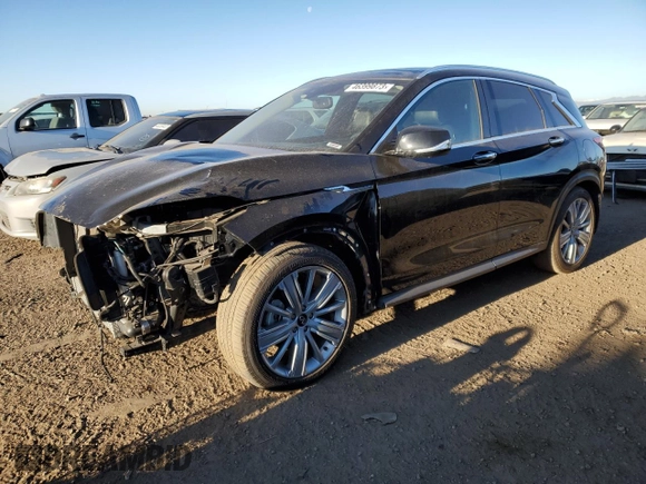 2021 Infiniti QX50 SENSORY with VIN 3PCAJ5CB4MF105014, listed as a Copart auction lot 46399873 with 17,384 mi miles. Bid and sale history available at carsss.com. Image 1.