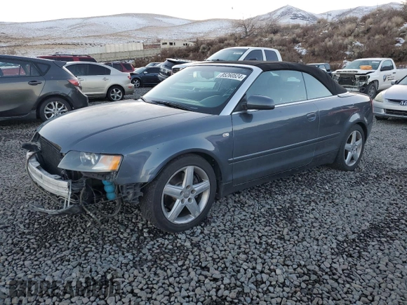 2004 Audi A4 3.0L with VIN WAUDT48H04K015549, listed as a Copart auction lot 85260524 with 203,946 mi miles and Salvage Title. Bid and sale history available at carsss.com. Image 1.