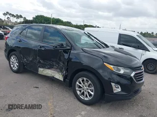 2020 Chevrolet Equinox LS with VIN 2GNAXHEV5L6193512, listed as a IAAI auction lot 41905209 with 56,473 mi miles. Bid and sale history available at carsss.com. Image 1.