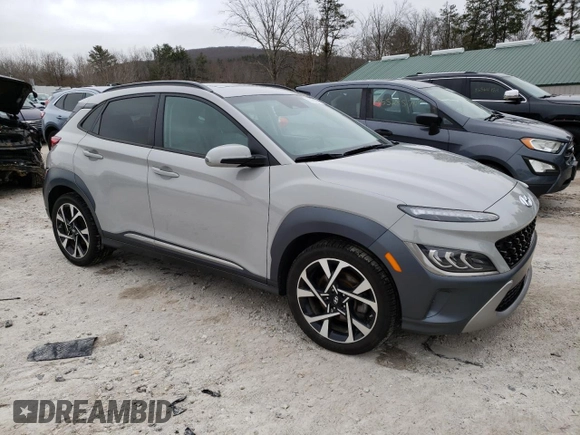 2022 Hyundai Kona Limited with VIN KM8K53A31NU795320, listed as a Copart auction lot 85536354 with 67,773 mi miles and Salvage Title. Bid and sale history available at carsss.com. Image 4.