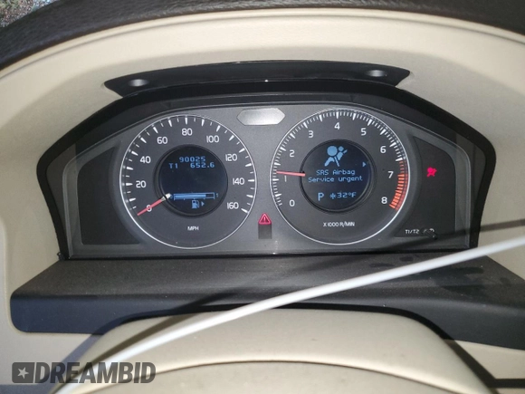 2008 Volvo S80 3.2L with VIN YV1AS982581050532, listed as a Copart auction lot 45717975 with 90,025 mi miles and Salvage Title. Bid and sale history available at carsss.com. Image 9.