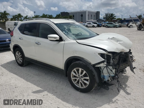 2017 Nissan Rogue SV with VIN KNMAT2MV3HP572874, listed as a Copart auction lot 62496165 with 158,979 mi miles and Salvage title. Bid and sale history available at DreamBid. Image 4.