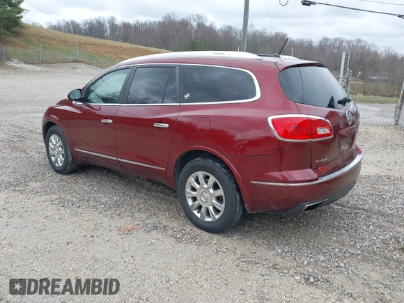 2015 Buick Enclave Leather with VIN 5GAKVBKD2FJ239835, listed as a IAAI auction lot 41892207 with 142,909 mi miles and . Bid and sale history available at carsss.com. Image 3.