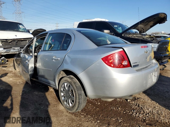 2010 Chevrolet Cobalt 1LT with VIN 1G1AD5F53A7206505, listed as a Copart auction lot 43352745 with Not Provided miles and Salvage Title. Bid and sale history available at DreamBid. Image 2.