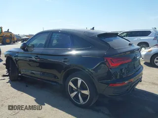 2023 Audi Q5 Sportback S line Premium Plus with VIN WA15AAFY8P2189642, listed as a IAAI auction lot 41662708 with 18,926 mi miles and . Bid and sale history available at DreamBid. Image 3.