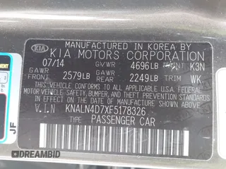 2015 Kia Cadenza Premium with VIN KNALN4D7XF5178326, listed as a IAAI auction lot 41629460 with 92,125 mi miles. Bid and sale history available at carsss.com. Image 9.