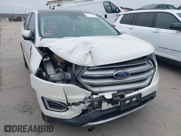 2016 Ford Edge Titanium with VIN 2FMPK3K83GBB51691, listed as a IAAI auction lot 41377380 with 145,839 mi miles. Bid and sale history available at carsss.com. Image 6.