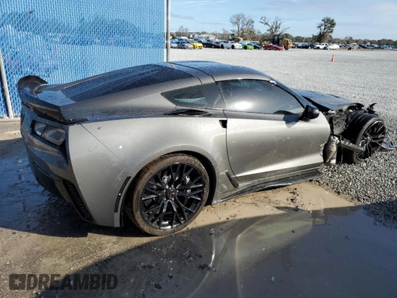 2016 Chevrolet Corvette Z06 3LZ with VIN 1G1YU2D64G5606750, listed as a Copart auction lot 85672634 with 52,227 mi miles and Salvage Title. Bid and sale history available at carsss.com. Image 3.