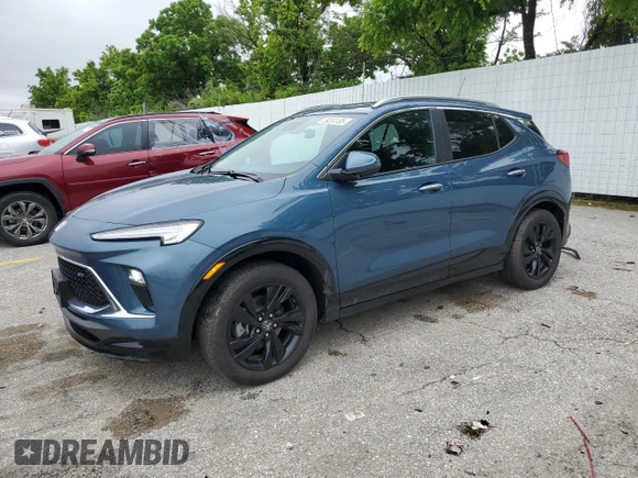 2024 Buick Encore GX Sport Touring with VIN KL4AMDSLXRB004172, listed as a Copart auction lot 59204185 with 15,838 mi miles and Salvage title. Bid and sale history available at DreamBid. Image 1.