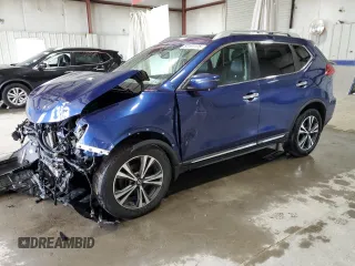 2017 Nissan Rogue SL with VIN 5N1AT2MV0HC749240, listed as a Copart auction lot 53191175 with 99,763 mi miles and Salvage Title. Bid and sale history available at carsss.com. Image 1.