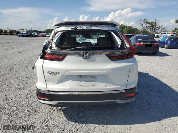 2021 Honda CR-V EX-L with VIN 5J6RW1H8XMA000961, listed as a Copart auction lot 51565925 with 19,592 mi miles and Non Repairable. Bid and sale history available at carsss.com. Image 6.