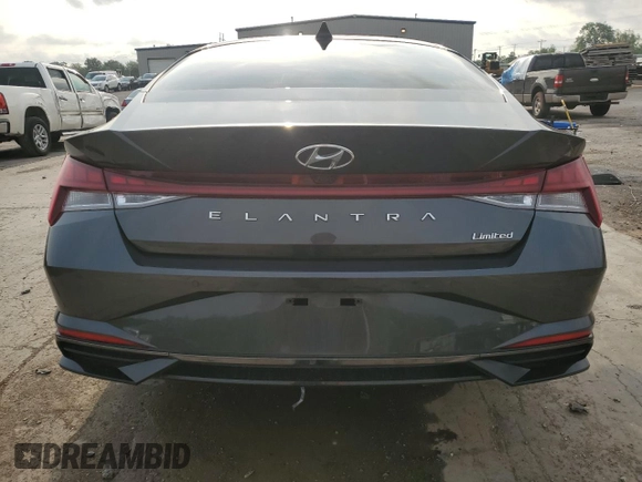 2023 Hyundai Elantra Limited z VIN 5NPLP4AG3PH099681, wystawiony jako Copart lot #54840125 z przebiegiem 44 360 mil mil oraz Szkoda całkowita • Salvage title. Historia ofert i sprzedaży dostępna na DreamBid. Obrazek 6.