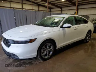 2024 Honda Accord EX-L с VIN 1HGCY2F68RA013889, выставлен на аукционе Copart как лот 46603215 с пробегом 14 956 миль миль и Списание • Salvage title. История ставок и продаж доступна на DreamBid. Изображение 1.