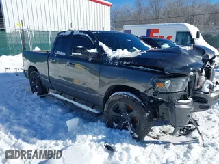 2021 Ram 1500 Big Horn with VIN 1C6SRFBTXMN553571, listed as a IAAI auction lot 41234654 with 77,854 mi miles. Bid and sale history available at carsss.com. Image 1.