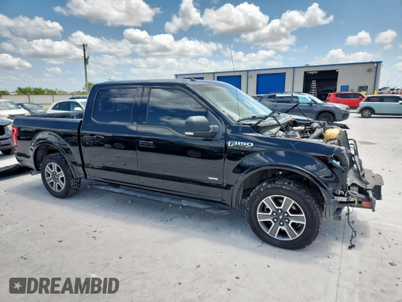 2016 Ford F-150 XL with VIN 1FTEW1CP5GKF31048, listed as a Copart auction lot 61764705 with 162,457 mi miles and Salvage title. Bid and sale history available at DreamBid. Image 4.