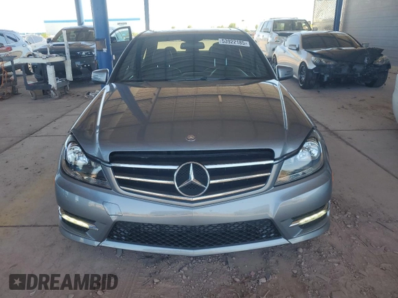 2012 Mercedes-Benz C-Class C 250 Sport with VIN WDDGF4HB5CR240130, listed as a Copart auction lot 53922185 with 121,251 mi miles and Salvage Title. Bid and sale history available at carsss.com. Image 5.
