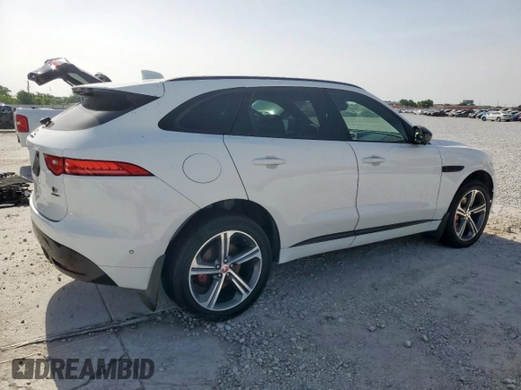 2017 Jaguar F-Pace S with VIN SADCM2BV4HA499031, listed as a Copart auction lot 56842135 with 163,021 mi miles and Clean Title. Bid and sale history available at DreamBid. Image 3.