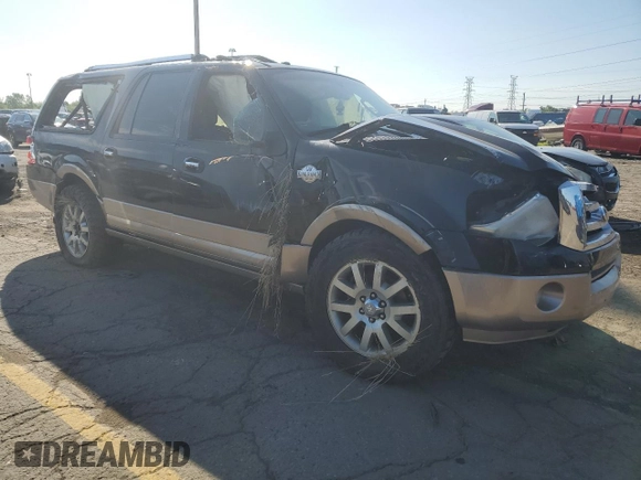 2013 Ford Expedition Max XLT with VIN 1FMJK1H56DEF30434, listed as a Copart auction lot 58162914 with Not provided miles and Salvage title. Bid and sale history available at DreamBid. Image 4.