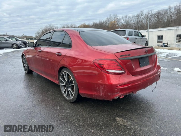 2018 Mercedes-Benz E-Class AMG E 43 with VIN WDDZF6EBXJA400569, listed as a Copart auction lot 88734025 with 36,022 mi miles and Clean Title. Bid and sale history available at carsss.com. Image 2.