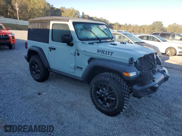 2023 Jeep Wrangler Sport with VIN 1C4HJXAG6PW560827, listed as a Copart auction lot 76583174 with Not provided miles and Salvage title. Bid and sale history available at DreamBid. Image 4.