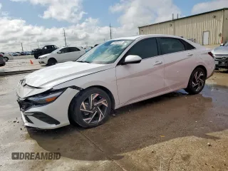 2024 Hyundai Elantra SEL z VIN KMHLS4DG3RU742125, wystawiony jako Copart lot #53405435 z przebiegiem 29 028 mil mil oraz Szkoda całkowita • Salvage title. Historia ofert i sprzedaży dostępna na DreamBid. Obrazek 1.