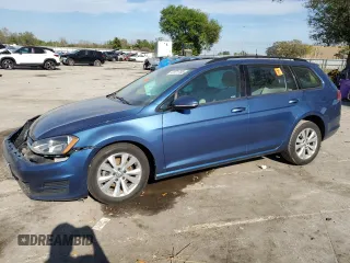 2017 Volkswagen Golf SportWagen S with VIN 3VW017AU2HM531567, listed as a Copart auction lot 47371705 with 107,178 mi miles and Salvage Title. Bid and sale history available at carsss.com. Image 1.