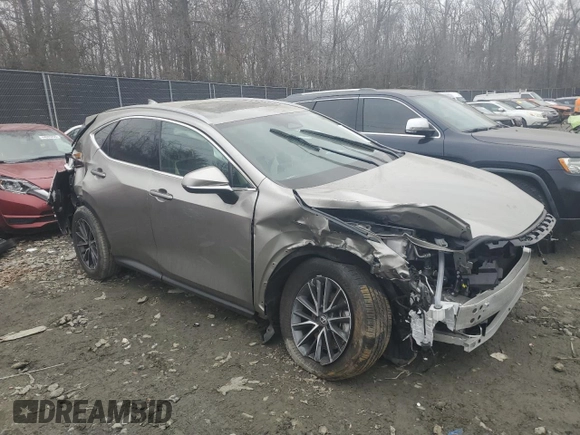 2024 Lexus NX with VIN 2T2GGCEZ5RC050278, listed as a Copart auction lot 43696245 with 0 mi miles and Salvage Title. Bid and sale history available at carsss.com. Image 4.