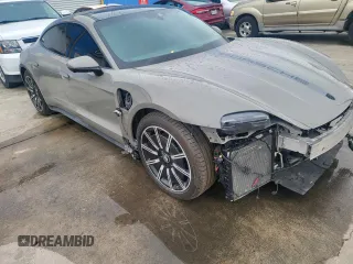 2021 Porsche Taycan with VIN WP0AA2Y10MSA16481, listed as a Copart auction lot 85638134 with 18,249 mi miles and Salvage Title. Bid and sale history available at DreamBid. Image 1.