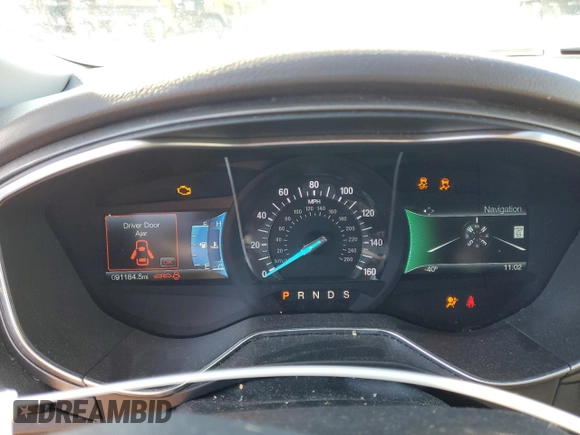 2016 Ford Fusion Titanium with VIN 3FA6P0K93GR287108, listed as a Copart auction lot 87905495 with 91,184 mi miles and Salvage Title. Bid and sale history available at DreamBid. Image 9.