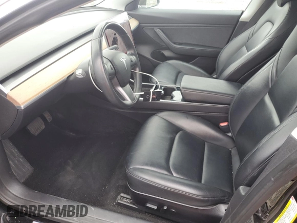 2019 Tesla Model 3 Long Range with VIN 5YJ3E1EB8KF384533, listed as a Copart auction lot 48557255 with 73,768 mi miles and Salvage Title. Bid and sale history available at carsss.com. Image 7.